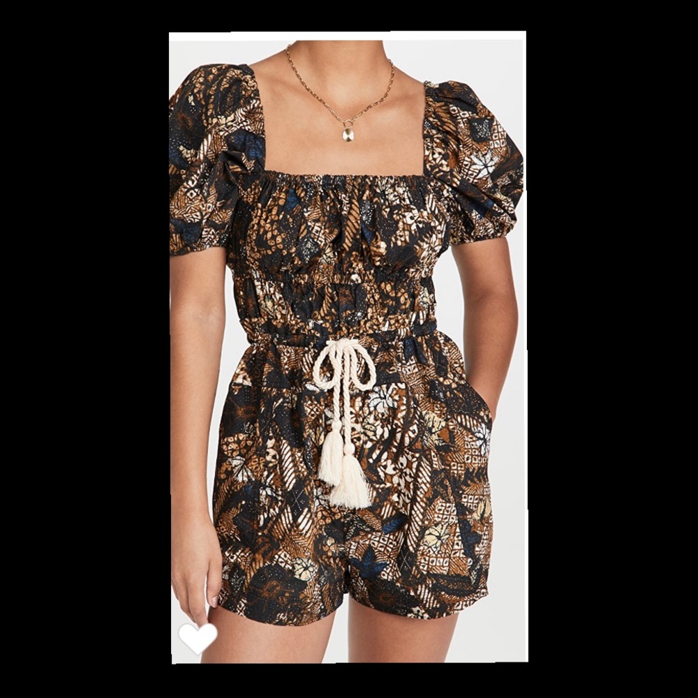 Ulla Johnson Alegria Diamond Romper Sz 0